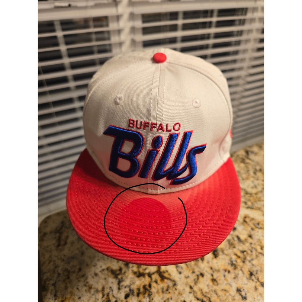 New Era 9FIFTY Buffalo Bills Snapback Hat White Red Blue‎ NFL Cap Medium Large
